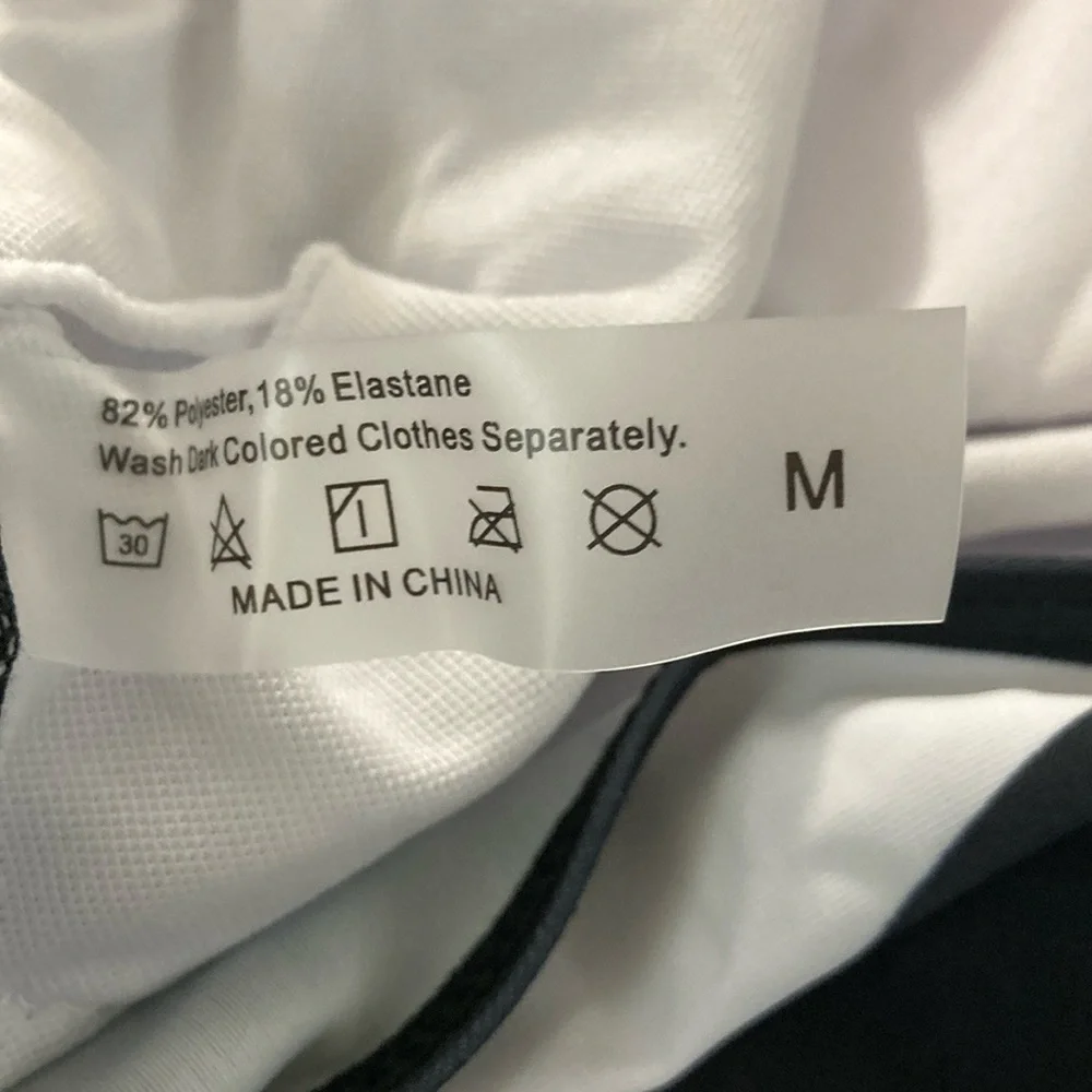 Black and White Geometric One-Piece Swimsuit - Picture 3 of 4